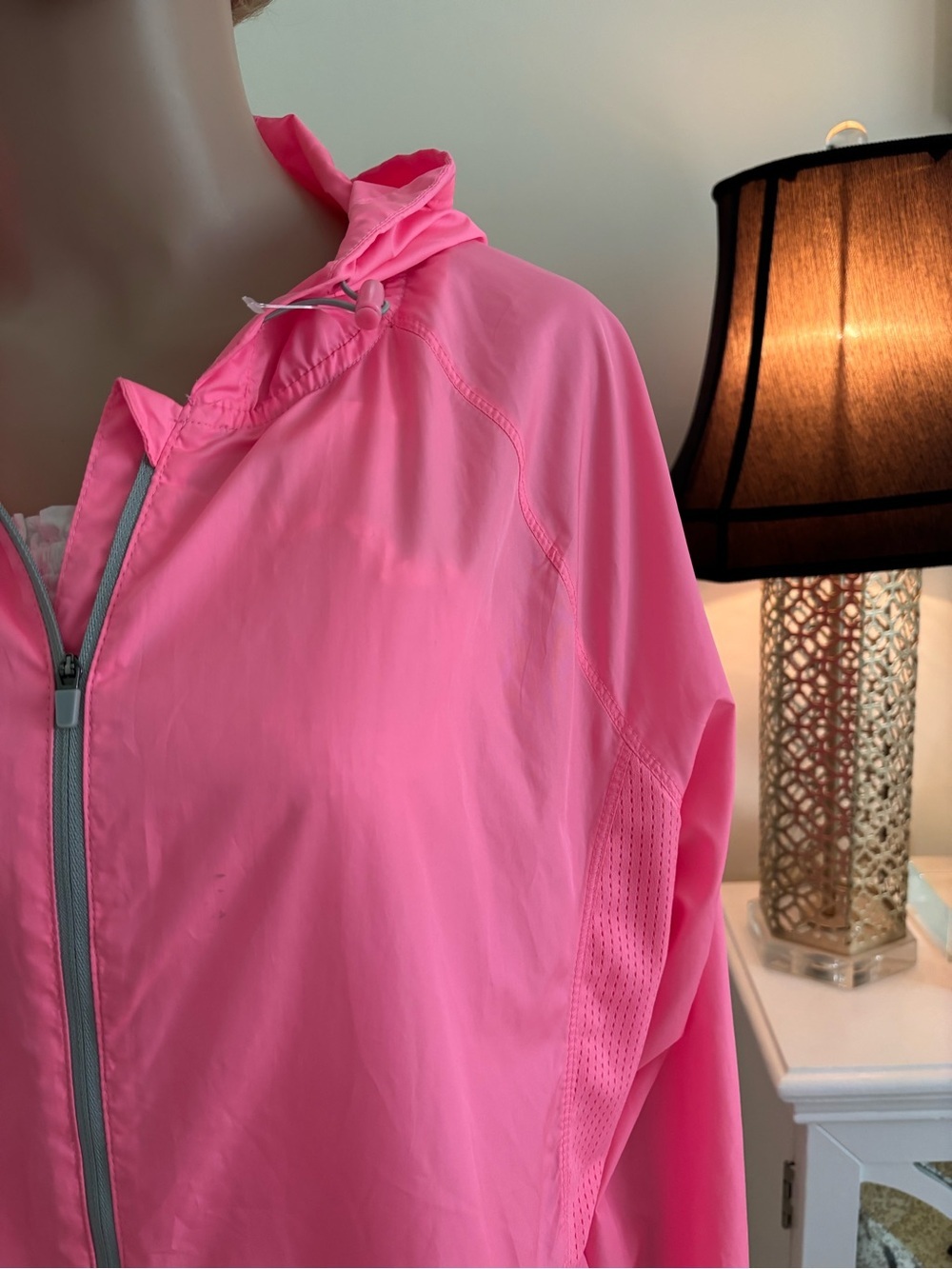 Danskin Hot Pink Hooded Zip-Up Utility Jacket - Picture 5 of 15